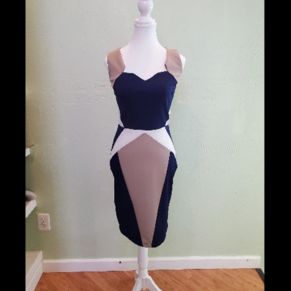 Venus Color Block Dress - Picture 2 of 10